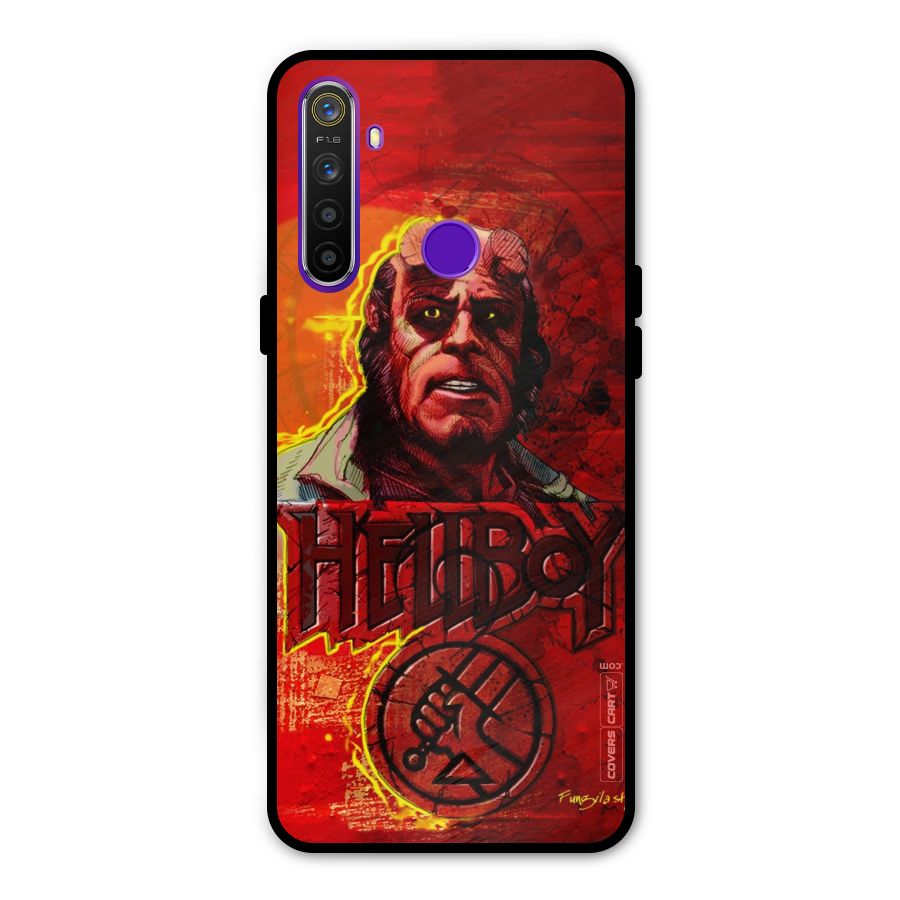 Hellboy Artwork Glass Back Case for Realme 5s
