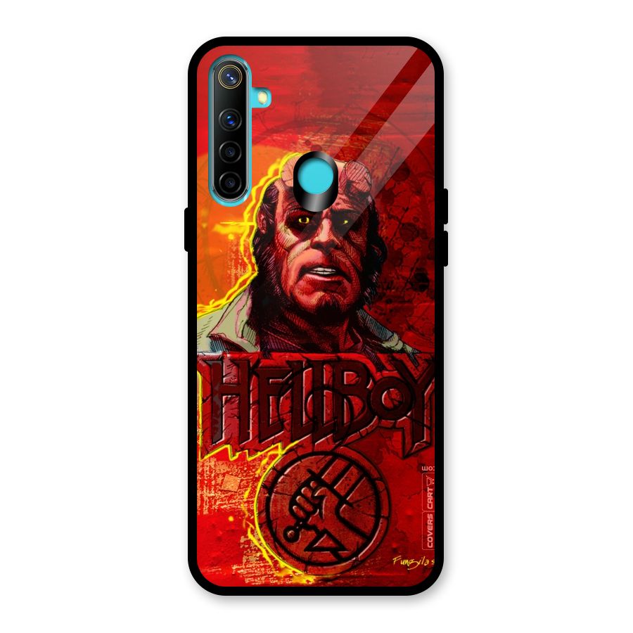 Hellboy Artwork Glass Back Case for Realme Narzo 10