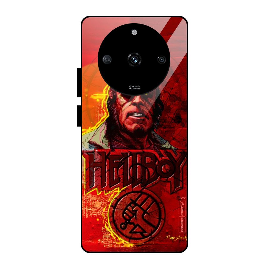 Hellboy Artwork Glass Back Case for Realme Narzo 60 5G