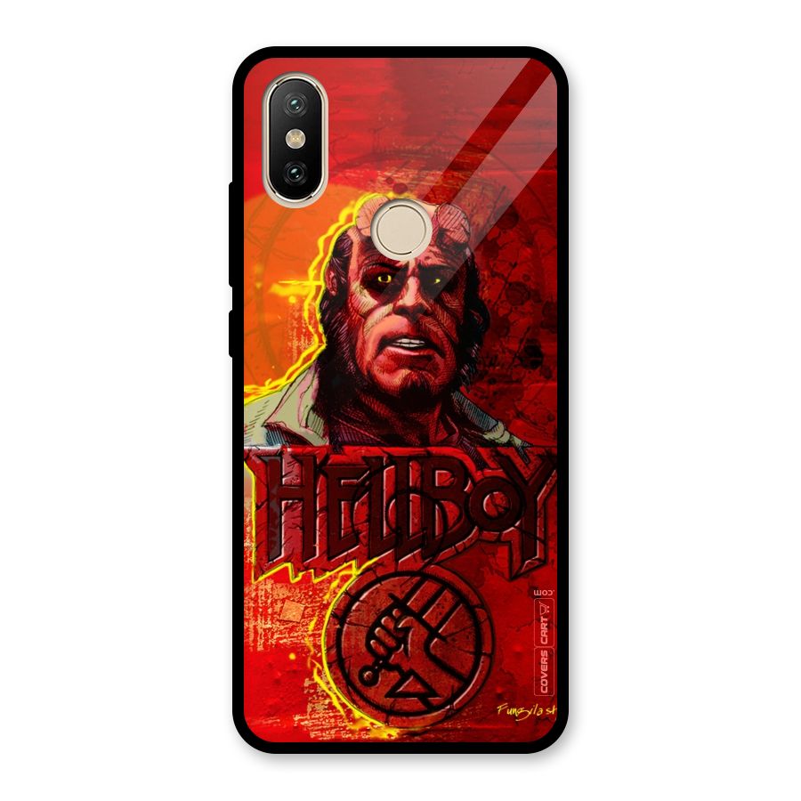 Hellboy Artwork Glass Back Case for Redmi A2