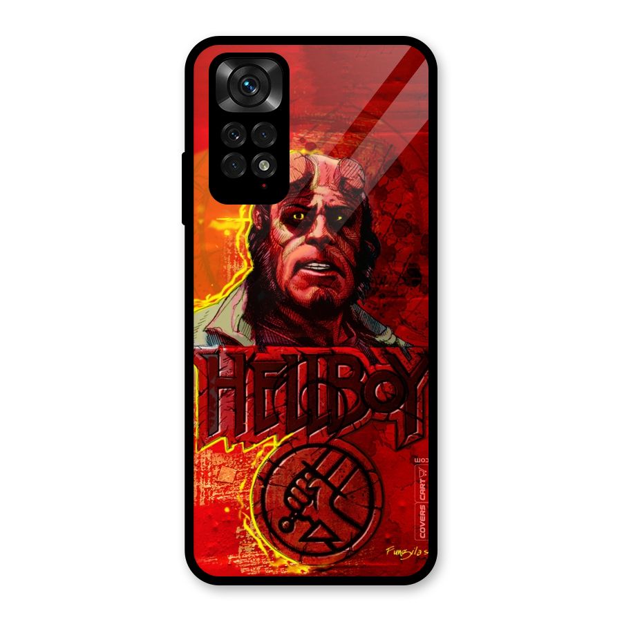 Hellboy Artwork Glass Back Case for Redmi Note 11S