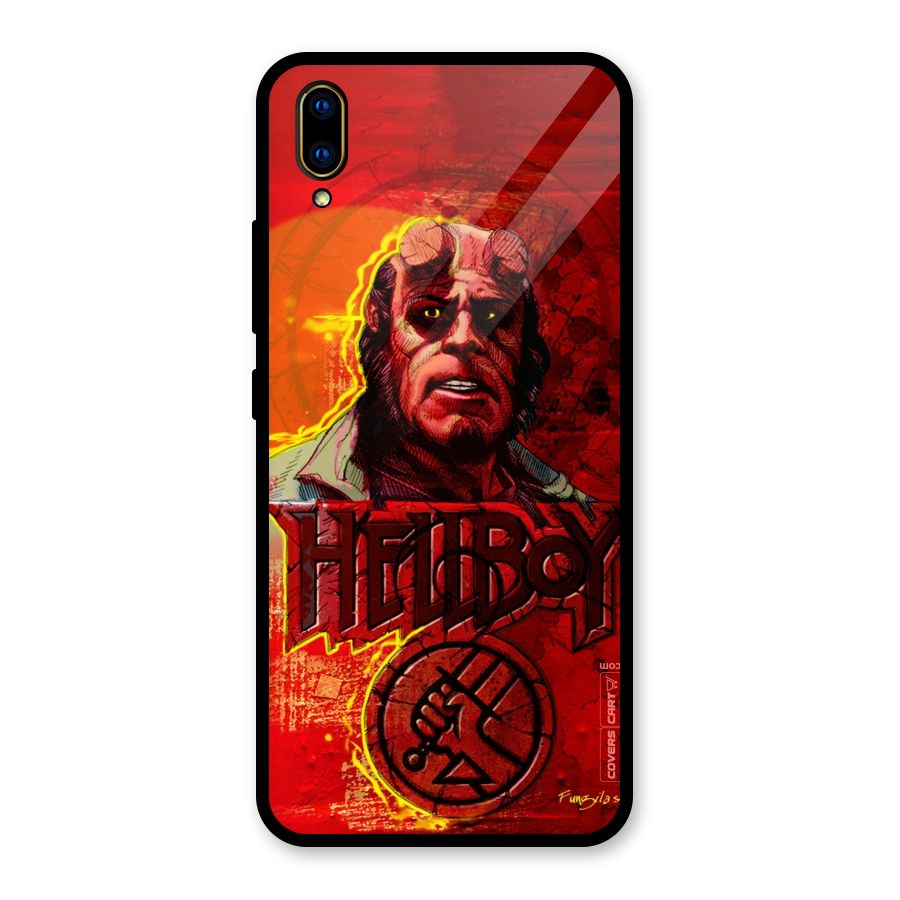 Hellboy Artwork Glass Back Case for Vivo V11 Pro