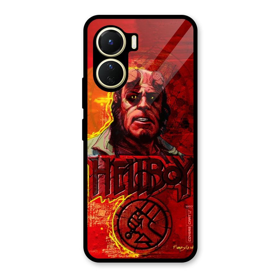 Hellboy Artwork Glass Back Case for Vivo Y16