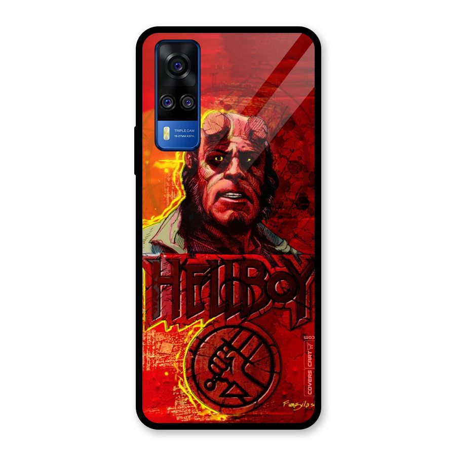 Hellboy Artwork Glass Back Case for Vivo Y31
