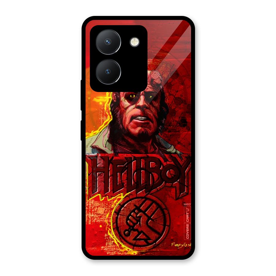 Hellboy Artwork Glass Back Case for Vivo Y36