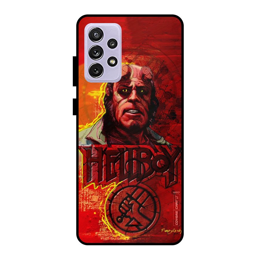 Hellboy Artwork Metal Back Case for Galaxy A72