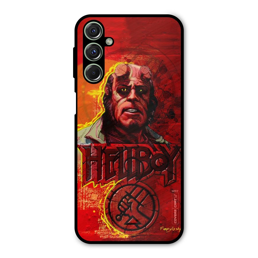 Hellboy Artwork Metal Back Case for Galaxy F34