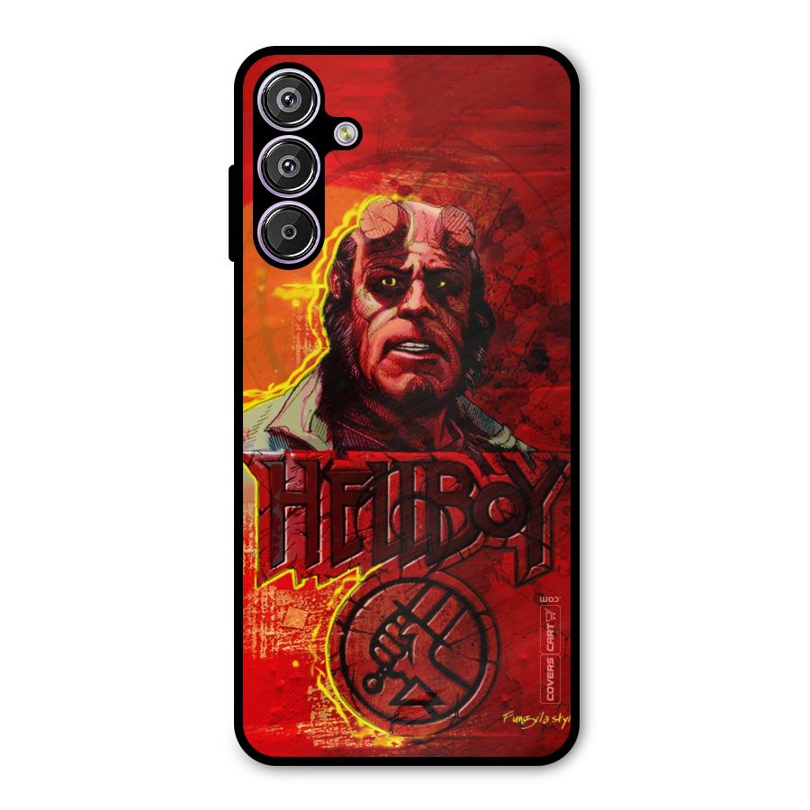 Hellboy Artwork Metal Back Case for Galaxy M15