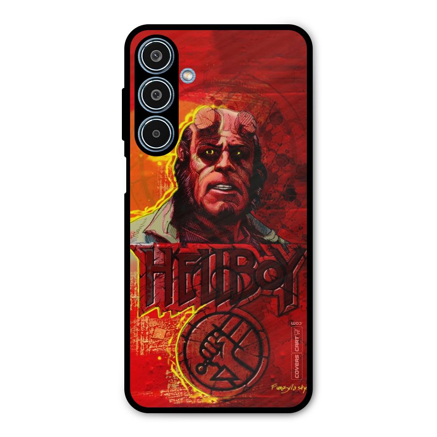 Hellboy Artwork Metal Back Case for Galaxy M35