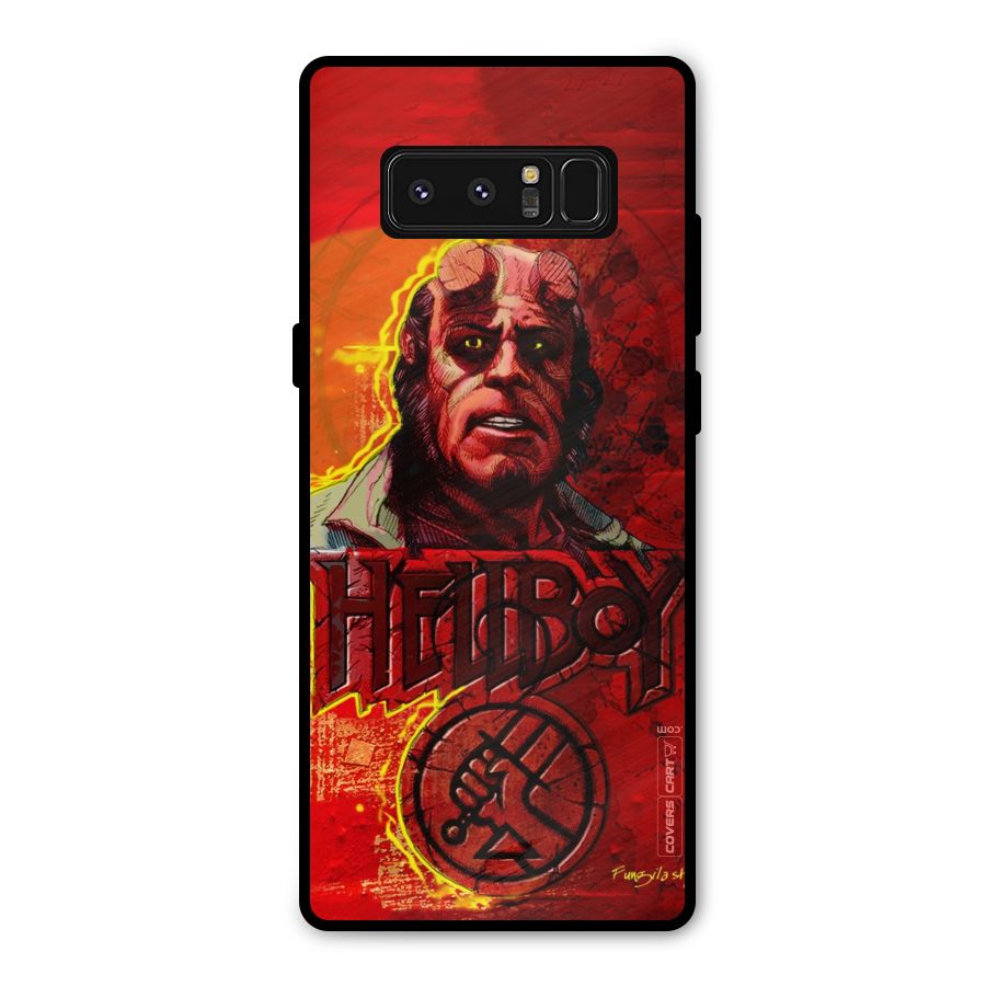 Hellboy Artwork Metal Back Case for Galaxy Note 8
