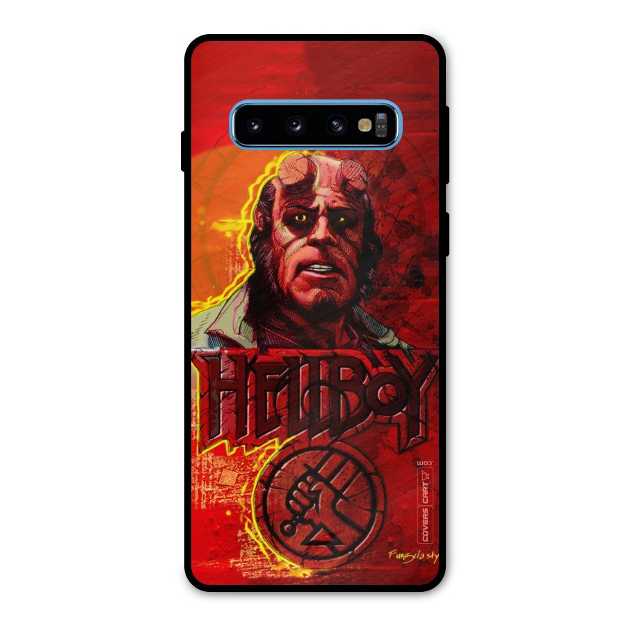 Hellboy Artwork Metal Back Case for Galaxy S10