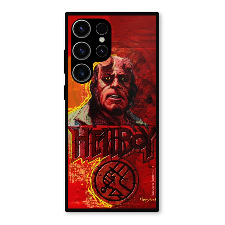 Hellboy Artwork Metal Back Case for Galaxy S23 Ultra