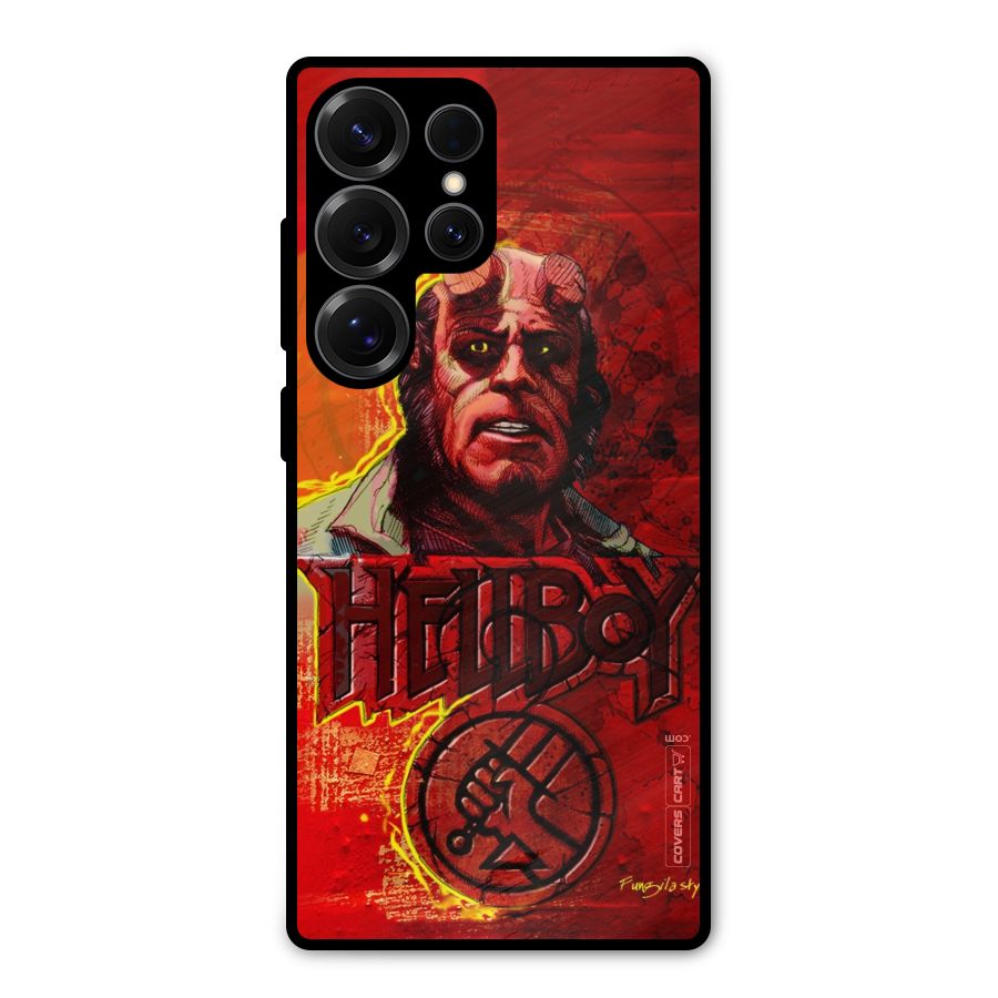 Hellboy Artwork Metal Back Case for Galaxy S25 Ultra