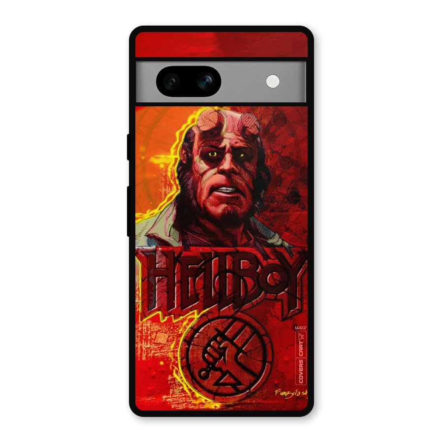 Hellboy Artwork Metal Back Case for Google Pixel 7a