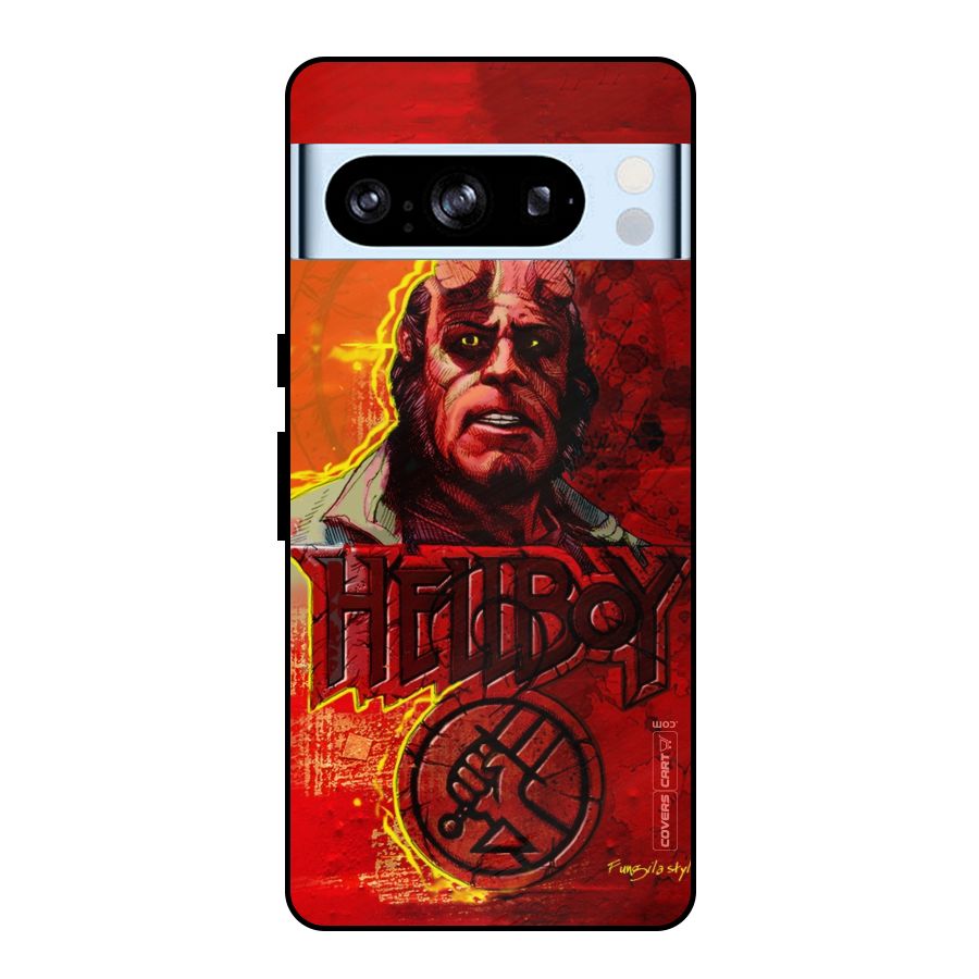 Hellboy Artwork Metal Back Case for Google Pixel 8 Pro