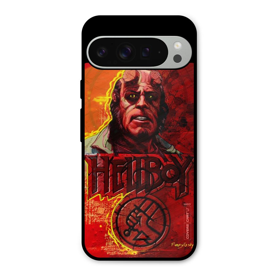 Hellboy Artwork Metal Back Case for Google Pixel 9 Pro XL