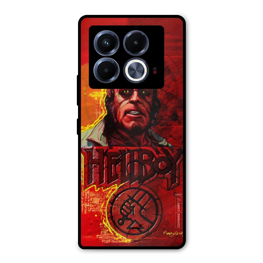 Hellboy Artwork Metal Back Case for Infinix Note 40 5G