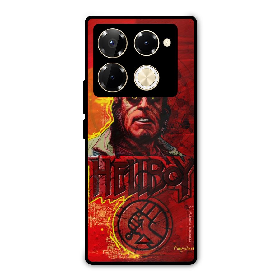 Hellboy Artwork Metal Back Case for Infinix Note 40 Pro Plus