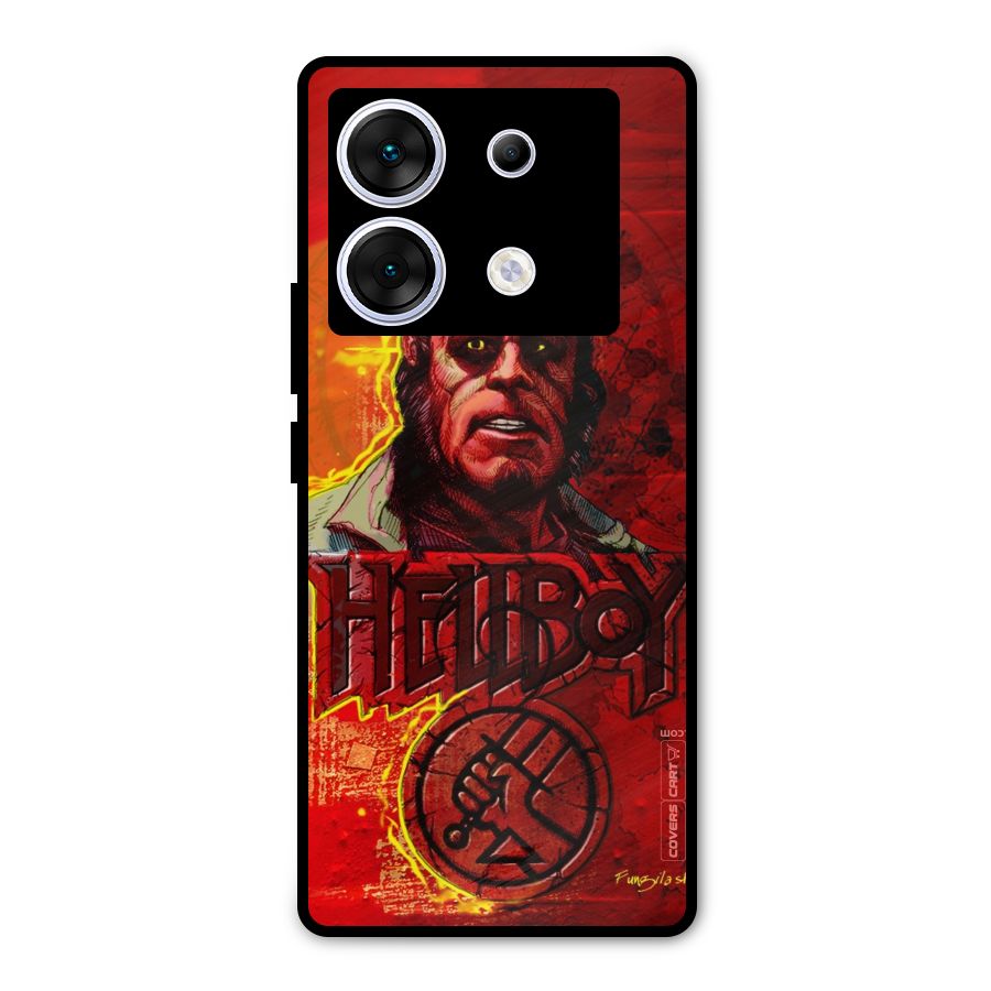 Hellboy Artwork Metal Back Case for Infinix Zero 30 5G