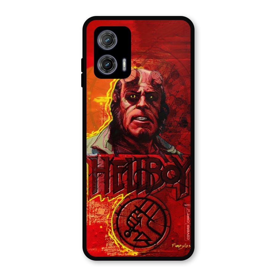 Hellboy Artwork Metal Back Case for Moto G73