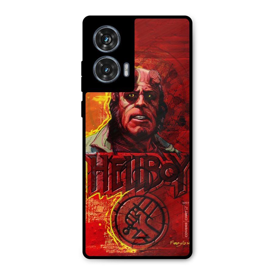 Hellboy Artwork Metal Back Case for Motorola Edge 50 Fusion