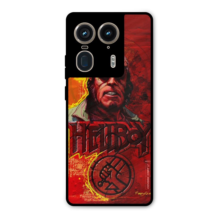 Hellboy Artwork Metal Back Case for Motorola Edge 50 Ultra