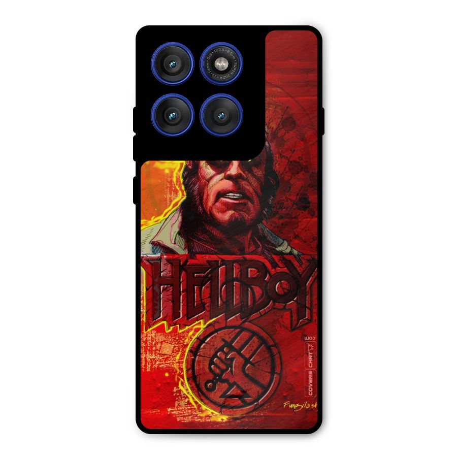 Hellboy Artwork Metal Back Case for Motorola Edge 60 Pro