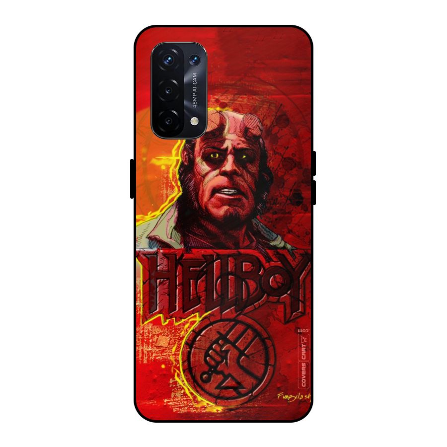 Hellboy Artwork Metal Back Case for Oppo A74 5G