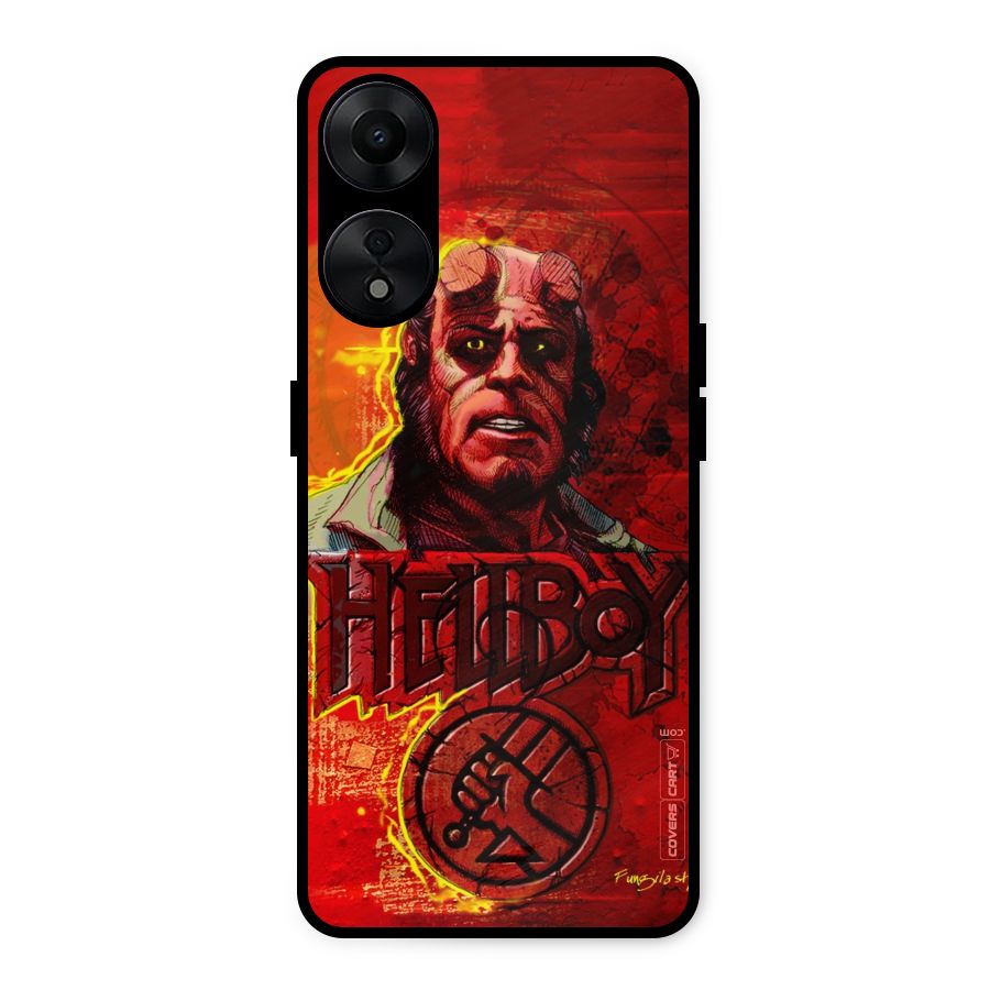 Hellboy Artwork Metal Back Case for Oppo A78 5G