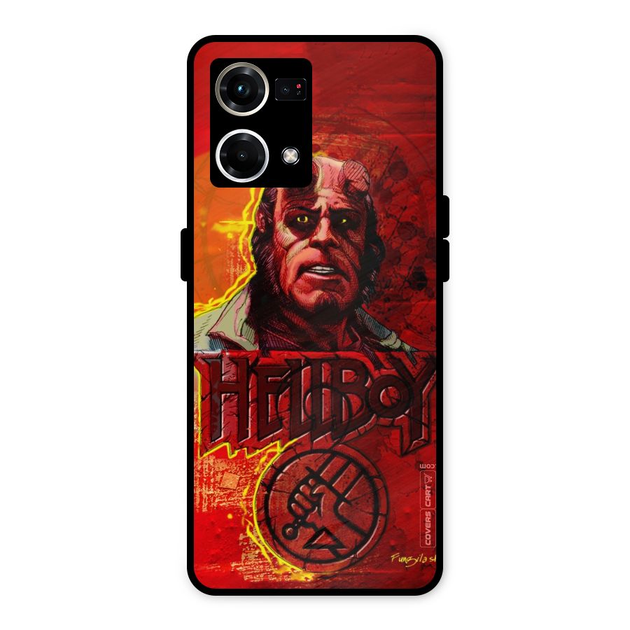 Hellboy Artwork Metal Back Case for Oppo F21 Pro 4G