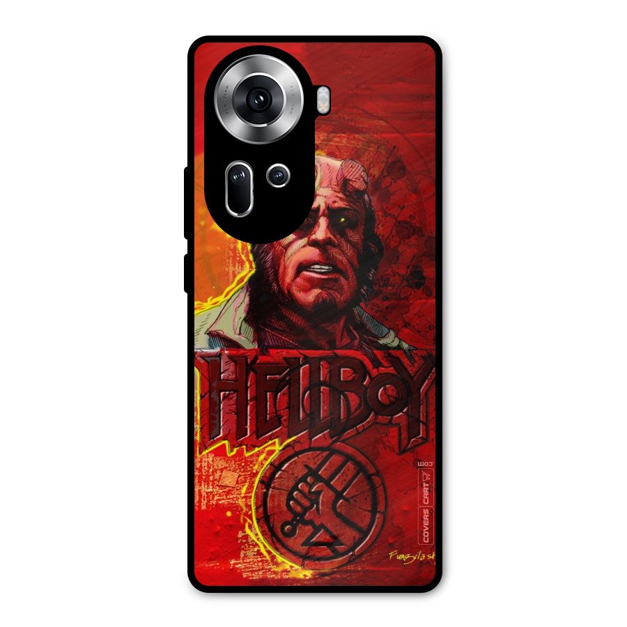 Hellboy Artwork Metal Back Case for Oppo Reno11 5G