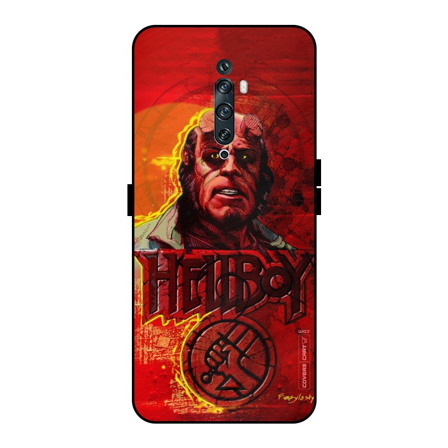 Hellboy Artwork Metal Back Case for Oppo Reno2 F