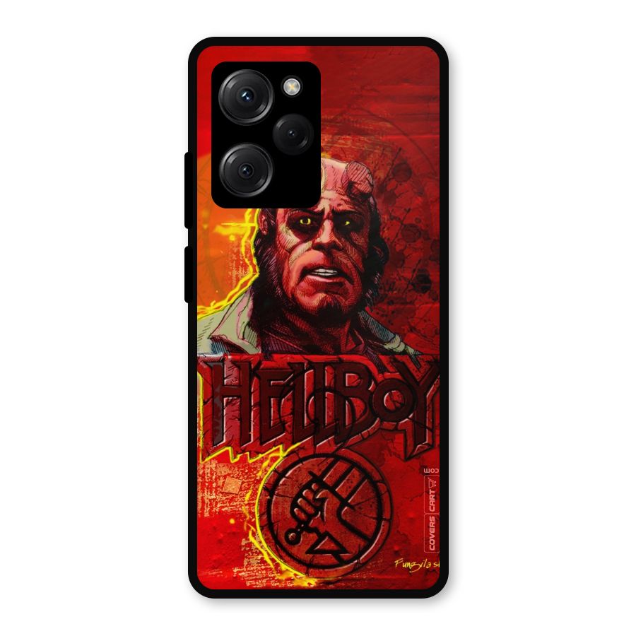 Hellboy Artwork Metal Back Case for Poco X5 Pro