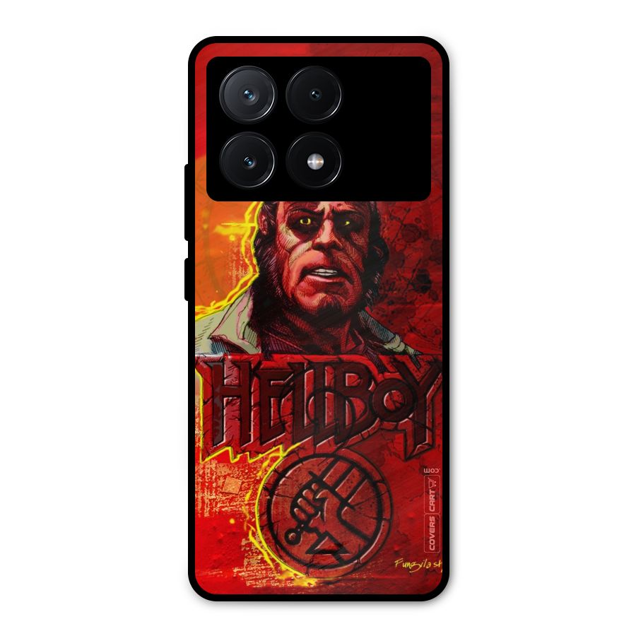 Hellboy Artwork Metal Back Case for Poco X6 Pro