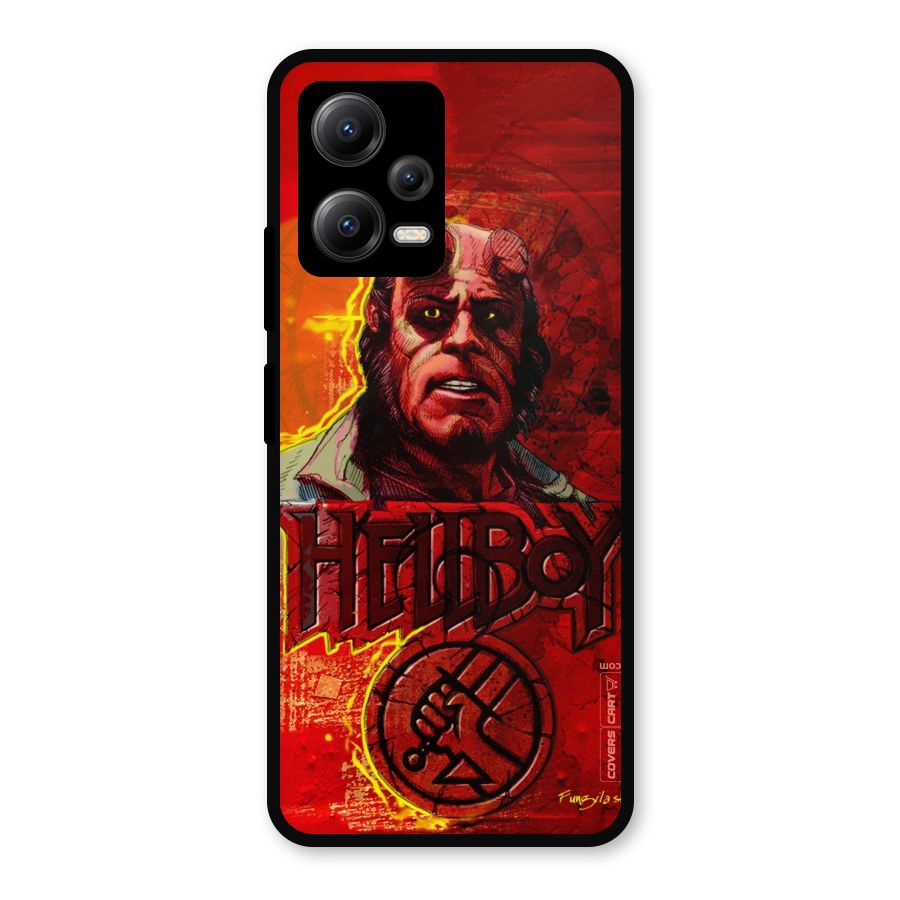 Hellboy Artwork Metal Back Case for Redmi Note 12 5G