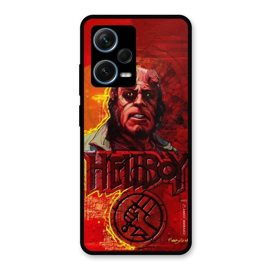 Hellboy Artwork Metal Back Case for Redmi Note 12 Pro Plus 5G