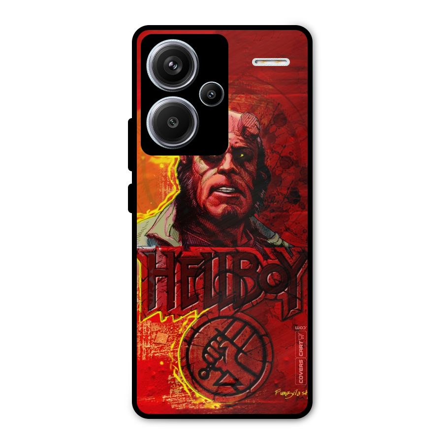 Hellboy Artwork Metal Back Case for Redmi Note 13 Pro Plus