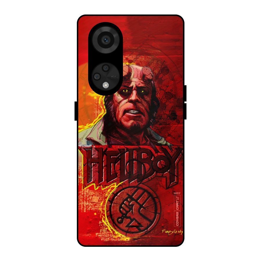Hellboy Artwork Metal Back Case for Reno8 T 5G