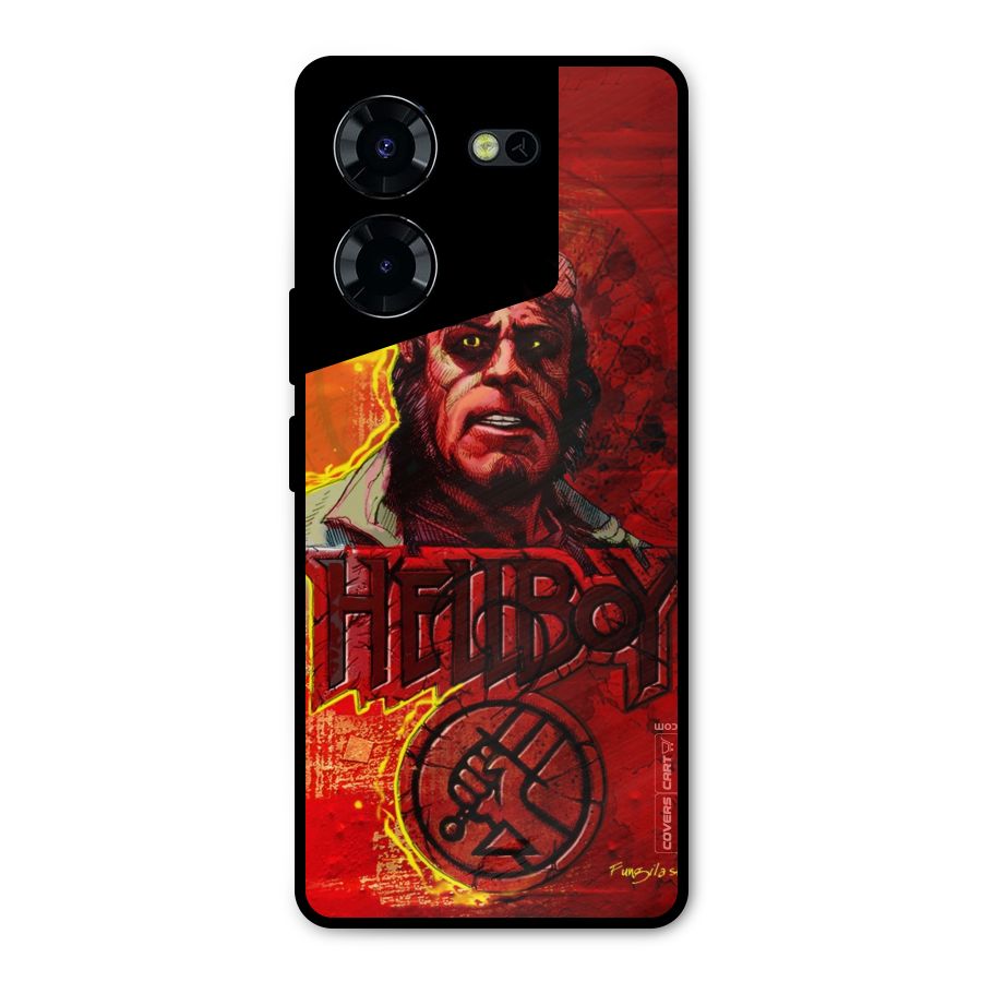 Hellboy Artwork Metal Back Case for Tecno Pova 5 Pro 5G