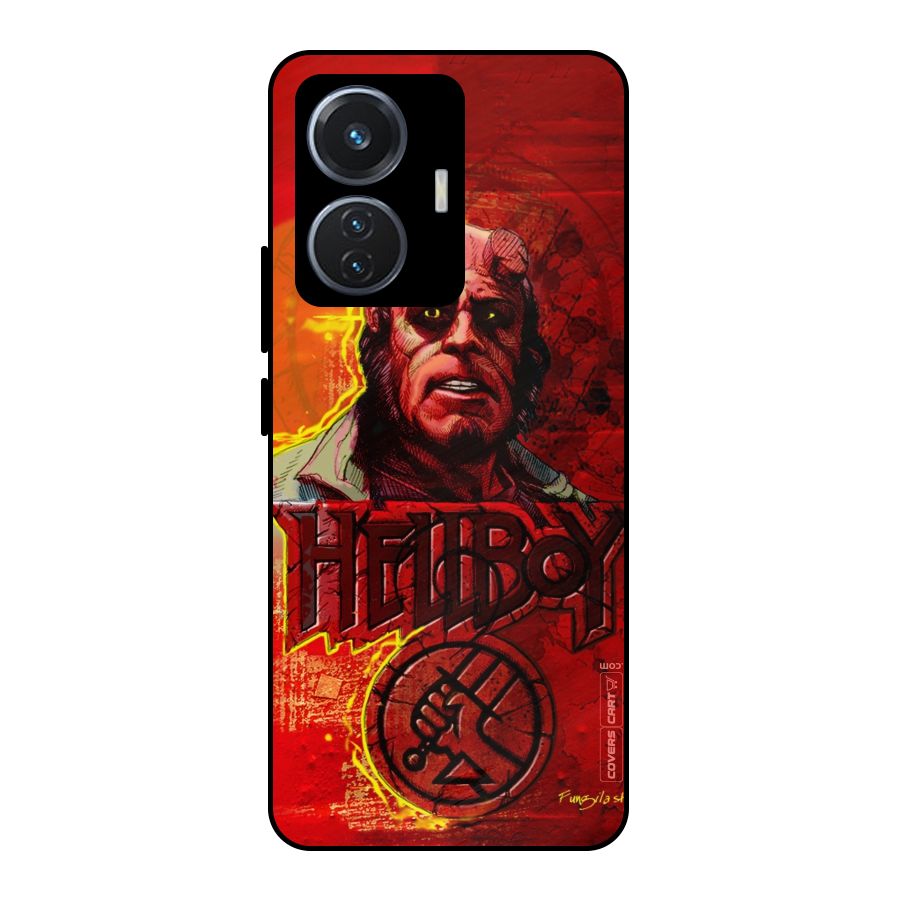 Hellboy Artwork Metal Back Case for Vivo T1 44W