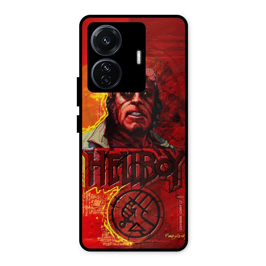 Hellboy Artwork Metal Back Case for Vivo T1 Pro