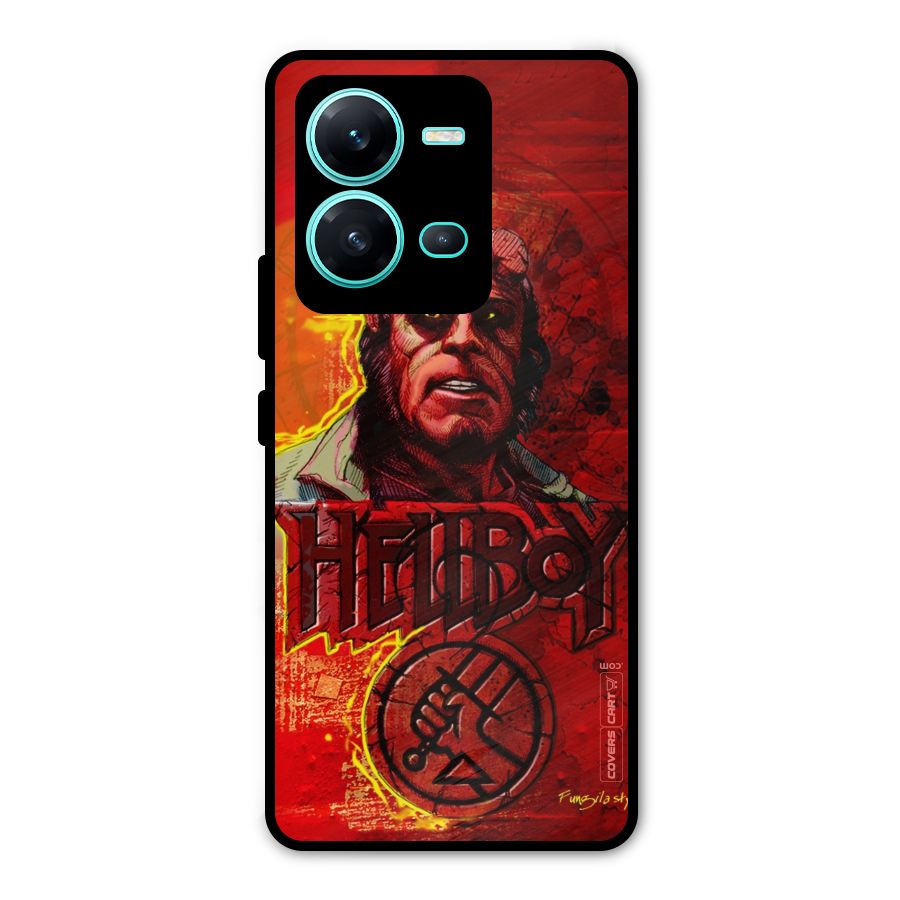 Hellboy Artwork Metal Back Case for Vivo V25