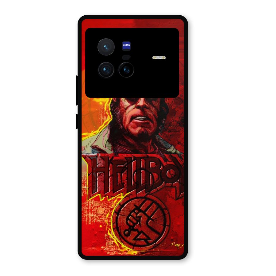 Hellboy Artwork Metal Back Case for Vivo X80