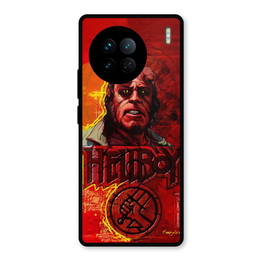 Hellboy Artwork Metal Back Case for Vivo X90