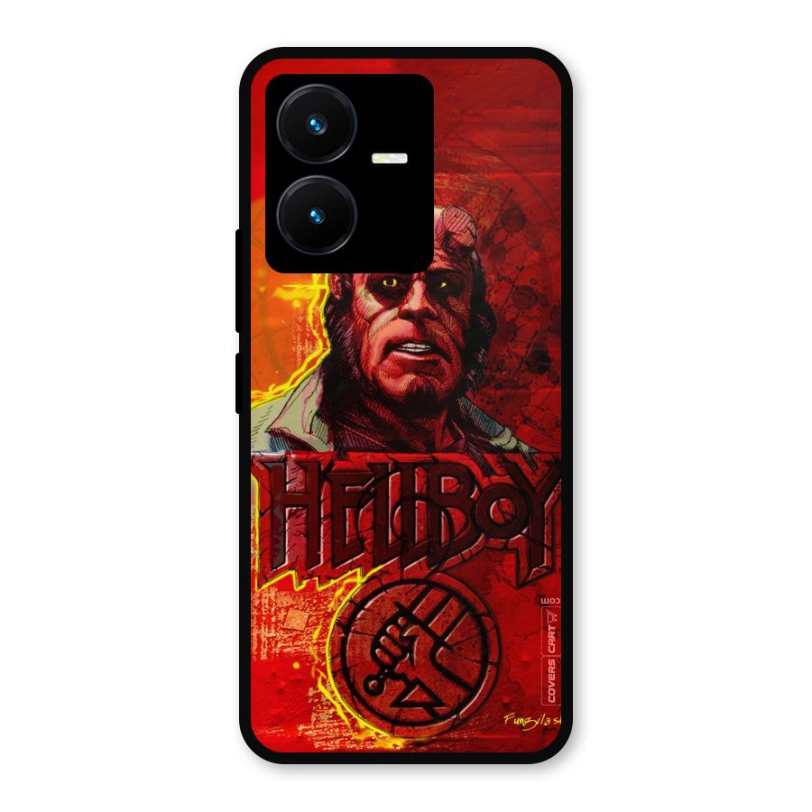 Hellboy Artwork Metal Back Case for Vivo Y22