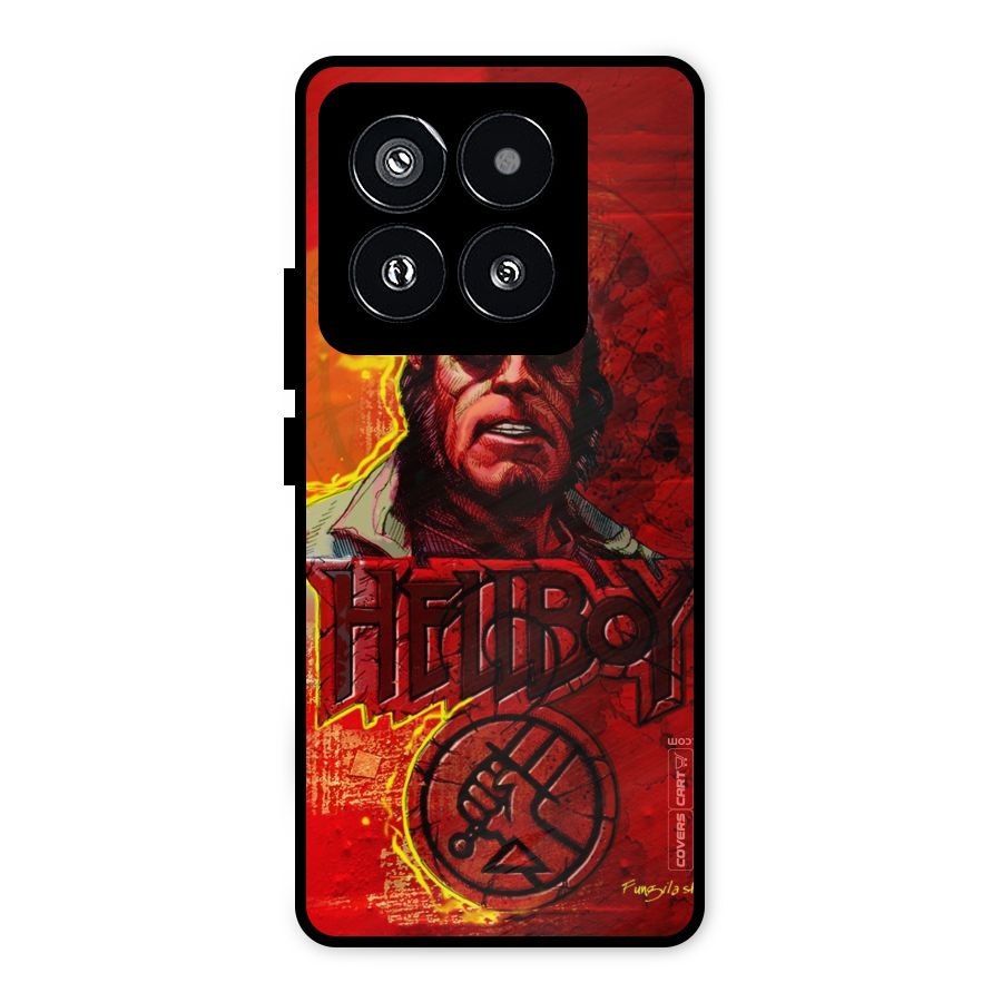 Hellboy Artwork Metal Back Case for Xiaomi 14 Pro