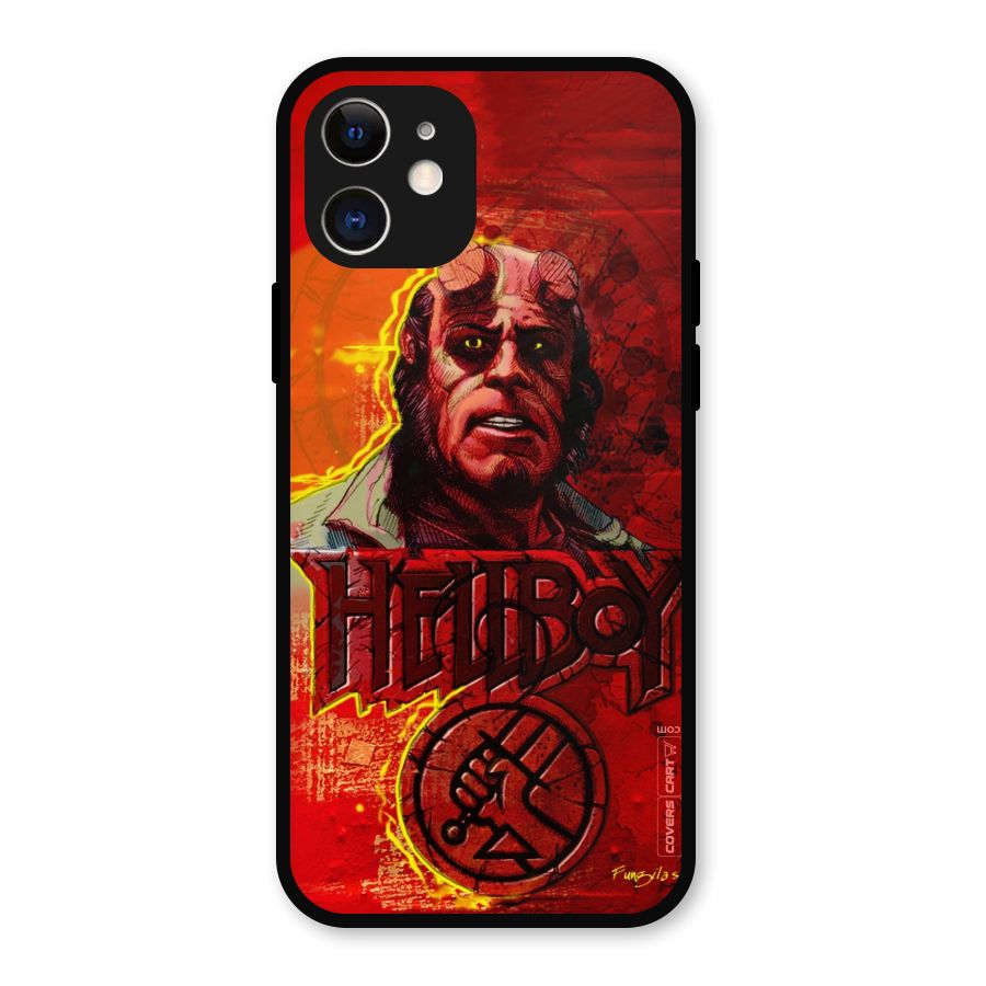 Hellboy Artwork Metal Back Case for iPhone 12