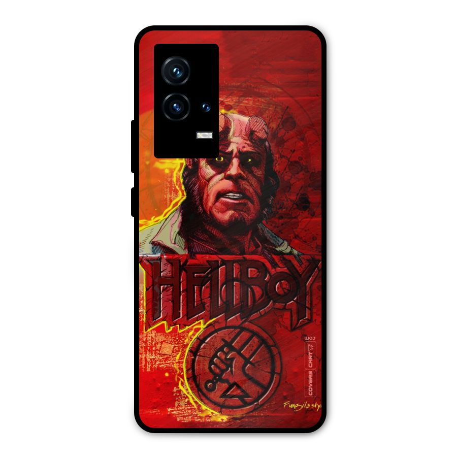 Hellboy Artwork Metal Back Case for iQOO 9 5G
