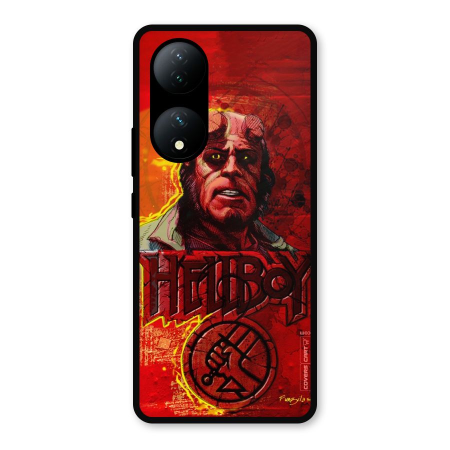 Hellboy Artwork Metal Back Case for iQOO Z7s