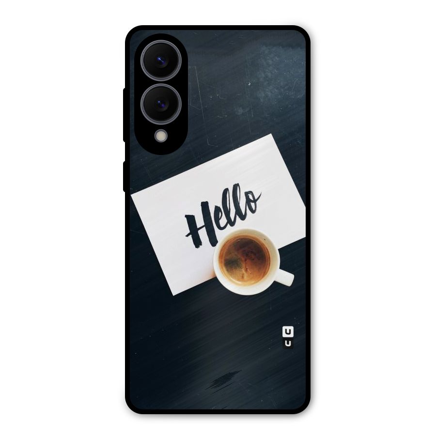 Hello Coffee Metal Back Case for Galaxy S25 Edge